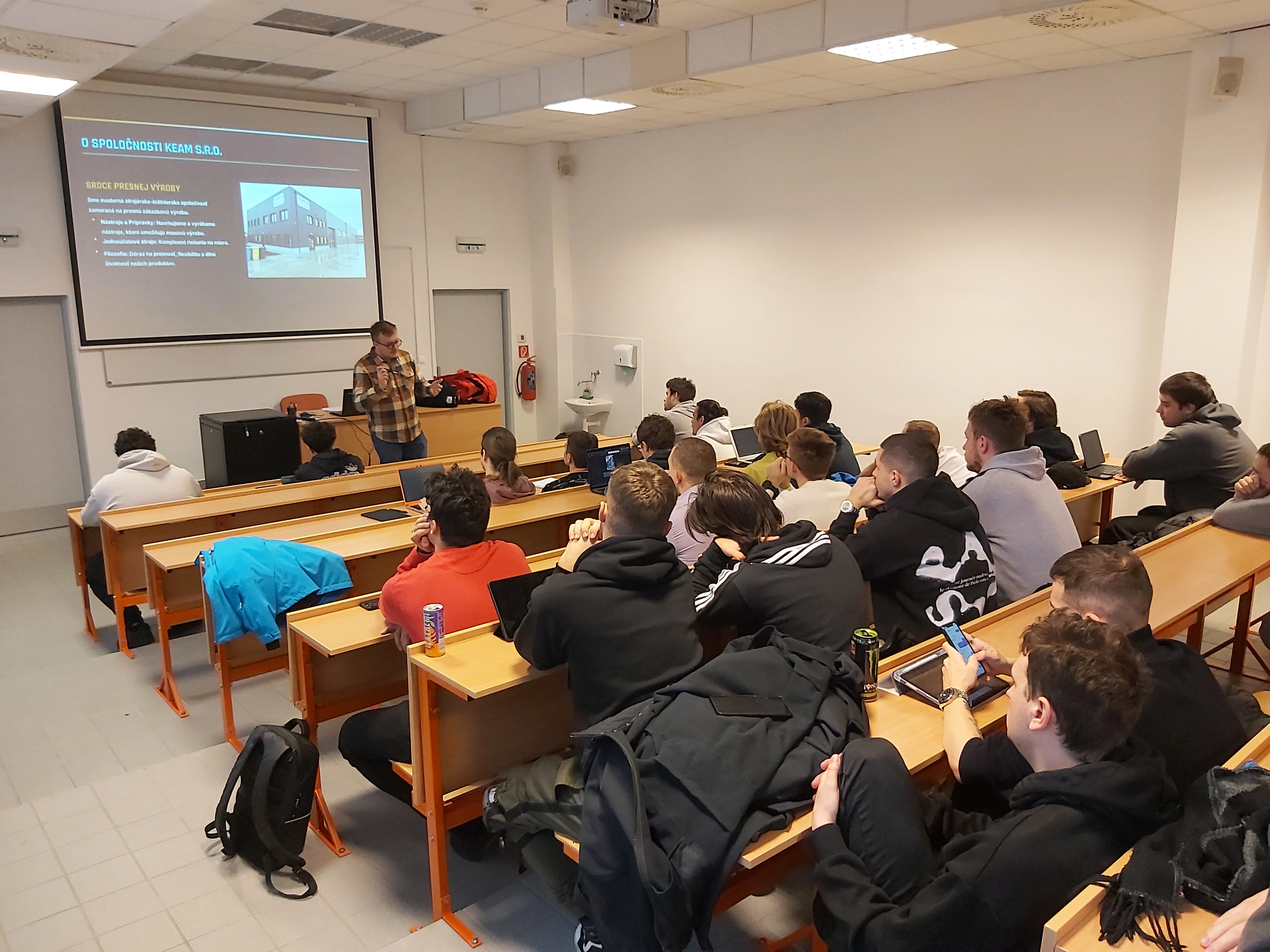 Externá prednáška v rámci predmetu Výrobné stroje a zariadenia